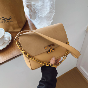 Factory Direct Wholesale Women's Vintage Faux Leather Casual Tote Bags with Chain Strap for Daily Use - Product Image 4