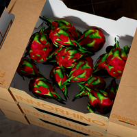 Boîte en carton ondulé personnalisée pour fruits, légumes et farine avec laminage mat, gaufrage et revêtement UV |   Marque privée