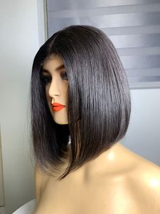 Cheveux humains vietnamiens sans colle perruques bob Style 10 "avec Kim kay 2x6 100% cheveux bruts vietnamiens pour les femmes pas cher prix 300g bob perruque - Product Image 2
