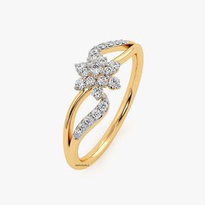 แหวนเพชรทรงกลมเพาะเลี้ยงในห้องปฏิบัติการสำหรับผู้หญิง ทอง 10K 14K 18K เงิน 925 935 แหวนเรียบหรูแบบคลาสสิก สามารถซ้อนกันได้ เหมาะสำหรับเป็นของขวัญ - Product Image 3