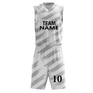 Uniformes de basket-ball en jersey 100% polyester de haute qualité, personnalisés et sublimés, vente en gros - Product Image 3