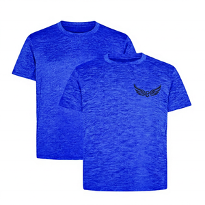 T-shirt gris à manches courtes pour homme, coupe classique, col rond, vêtement décontracté, teinture écologique, séchage rapide, respirant, en spandex/polyester - Product Image 6