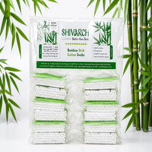 Hisopos de Algodón Premium con Palitos de Bambú, 100 Unidades, Suaves, de Doble Punta, con Colgador, para Cuidado Personal e Higiene - Product Image 2
