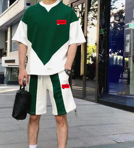 Eco-Friendly Recycled 2 Pieces Summer Quick Dry <b>T</b> Shirts Shorts Set Manufacturer Sporty Running <b>Track</b> Sweat Jogger Suit Men - Product Image 5