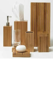 Juego de Baño de Madera Ecológico de Seis Piezas Natural Luxe con Diseño Personalizable para una Vida Estilo Spa - Product Image 2