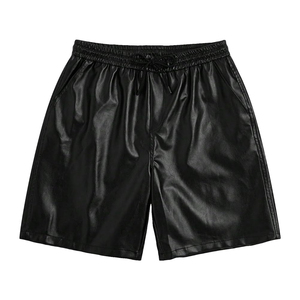 Shorts en cuir véritable pour hommes, design tendance et moderne, parfaits pour un usage décontracté – Meilleure vente - Product Image 2