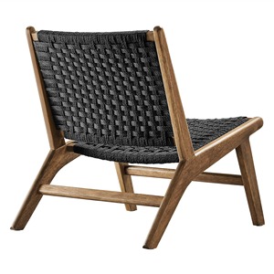 Silla de Playa de Alta Calidad, Sillas de Jardín de Ratán, Silla de Patio Exterior de Madera de Teca Natural, Silla Tumbona - Namera - Product Image 3