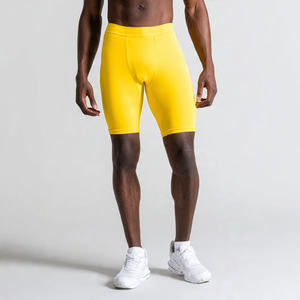 Base <b>Layer</b> Compression Shorts Men Elastic Waist Workout Wear Yoga Shorts Men's 100% Polyester Gym Wear Compression Shorts Mens - Product Image 6