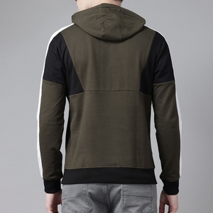 Modern Fashion Men Hoodies Cotton Blended Loose Fit Casual Hoodie Basics Autumn Winter Solid Color Fleece Thermal Pullover - Product Image 2