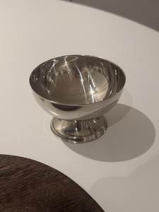 Modern Luxury Metal <b>Ice</b> <b>Cream</b> Bowl with Stem Silver Gold Serving <b>Dish</b> for Dessert Fruit Pudding - Product Image 5