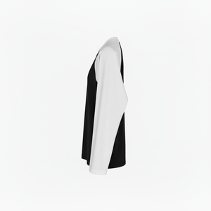 Custom Printed logo Women's Stretch Color blocking Pullover Crew Neck Long Sleeve T <b>shirt</b> Slim Fit Wholesale Price <b>Shirt</b> - Product Image 6