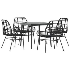 Conjunto de Comedor para Jardín en Negro - Product Image 2