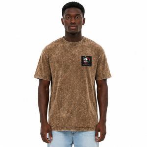 เสื้อยืดผู้ชายสไตล์วินเทจสำหรับฤดูร้อน พร้อมบริการปักลายตามสั่ง ขายส่งเสื้อยืดเปล่าแบบทำสีซีด พร้อมบริการจัดส่งและส่งมอบ - Product Image 1