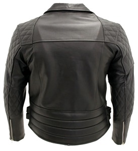 Chaqueta Casual para Hombre ARZINEN INDUSTRY TA-BJ-01, de Cuero Vacuno Genuino, con Lona Repujada, Acolchada, Forro de Poliéster Transpirable y Calefactable - Product Image 3