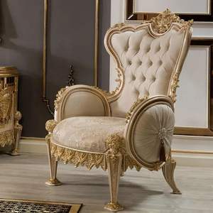 Canapé d'angle classique de luxe beige en forme de L, éco-responsable, durable, en acajou sculpté et éponge, pour salon et appartement - Grande Vente - Product Image 4