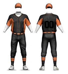 Men's Green Striped Baseball Uniform Set with Button Front Jersey and Khaki Pants, Breathable Polyester - Product Image 6