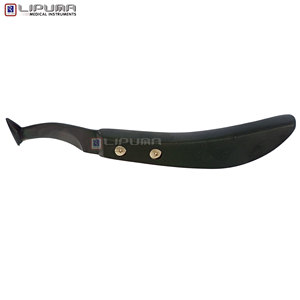 Couteau de fermeur pour sabots, en acier inoxydable avec revêtement plasma, 22,5 cm, lame durable à boucle, pour le soin des sabots des chevaux, des bovins et du bétail, équipement de fermeur - Product Image 2