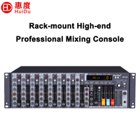 Console de mixage HuiDu HD-8D 8 canaux, carte son, lecteur MP3, effets DSP pour scène et réunions
