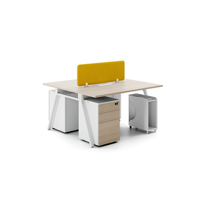 Modern 4-Person Office Desk with Chair Combination 6-Person <strong>Computer</strong> Office Station Including Work Position Card Seat - Product Image 4