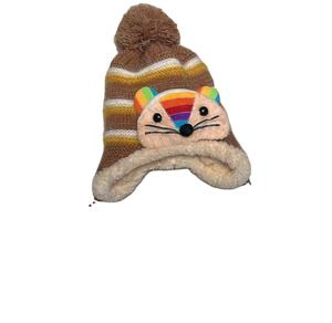 Landfond Accessoire Hiver Femmes Chapeau Haut Jacquard Dinosaure Design Nouveau Style 100% Laine Casual Tricoté Chapeau - Product Image 5