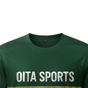 เสื้อยืดกีฬาสีเขียวสำหรับผู้ชาย โพลีเอสเตอร์ เสื้อทีมฝึกซ้อม ชุดกีฬากลางแจ้ง ชุดออกกำลังกายเพื่อประสิทธิภาพสูง - Product Image 4