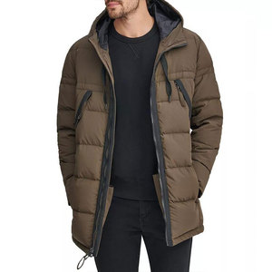 Chaqueta de Plumón con Capucha para Hombre, Diseño Único, Bloques de Color, Manga Larga, Corte Regular, Acolchada de Poliéster, Venta al por Mayor - Product Image 3