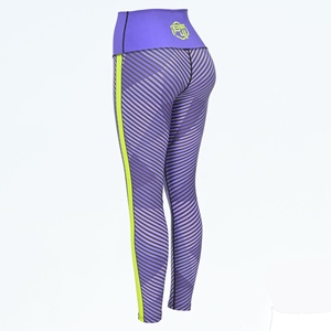Blaze Fight Wear, mallas de Yoga con cintura elástica para mujer, nuevos diseños, estampado por sublimación, pantalones para correr, patrón sólido - Product Image 4