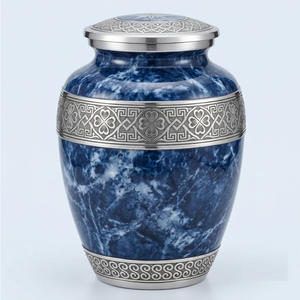 Urnes funéraires artisanales en laiton, best-sellers, pour cendres humaines, taille adulte, or, gravure florale, au meilleur prix. - Product Image 6