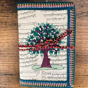 ผ้าคอตตอนจิตวิญญาณแบบไม่ซ้ำใครทำด้วยมือแท้แบบใหม่รักษาความปลอดภัยด้ายปิดวารสารวินเทจสีสันสดใสแผ่นไดอารี่แบบไม่มีเส้นนำกลับมาใช้ใหม่ - Product Image 2