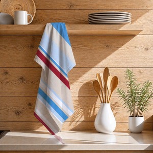 Paños de Cocina con Diseño de Rayas Coloridas para Uso en la Cocina, 100% Algodón, Super Absorbentes, al Precio Más Bajo - Product Image 1