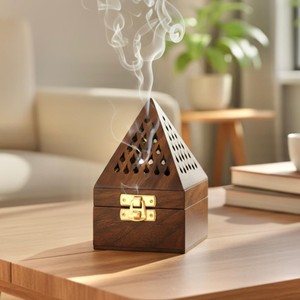 Portavelas de madera de Sheesham hechos a mano, forma cuadrada, OEM, personalizados, venta al por mayor |   Aqudus Saleem India - Product Image 2