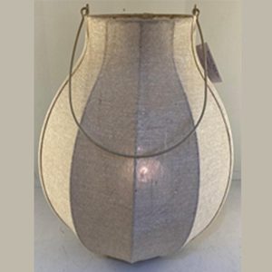 Handcrafted Natural Iron <b>Glass</b> and Cotton <b>Cloth</b> Decorative Lantern for Indoor Home Decor Use - Product Image 3