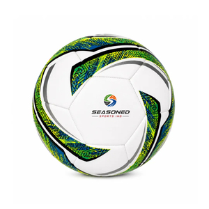 Ballon de football taille officielle 5, léger, cousu main, en cuir PU, 32 panneaux, logo personnalisé, pour entraînement sportif en salle/extérieur - Product Image 4