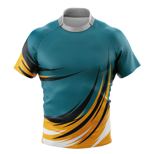 เสื้อรักบี้ทีมแบบกำหนดเอง ชุดกีฬารักบี้แบบซับลิเมชั่น เสื้อยืดสปอร์ต OEM ผู้ผลิตชุดกีฬารักบี้ ผู้ผลิตเสื้อรักบี้ - Product Image 6
