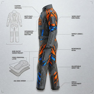 Custom Made Lightweight Winter Heated Waterproof Zipper Unisex One-Piece Ski Overalls Snowboard Set 10,000mm - Product Image 3