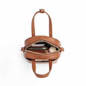 Sac à main en cuir synthétique de qualité supérieure avec fermeture éclair, bandoulière réglable, poche fonctionnelle et portefeuille intégré - Product Image 6