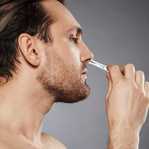 Tijeras para Vello Nasal de Acero Inoxidable Premium, Hoja Recta con Punta Redondeada Pequeña, Tijeras Multiusos - Product Image 5