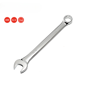 Clé à molette combinée en acier Cr-V de qualité industrielle, 8 mm, métrique, plaquée chrome trivalent, garantie à vie, vente en gros OEM - Product Image 2