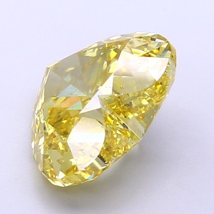 Diamant CVD de laboratoire 5,03 ct, jaune vif fantaisie, taille cœur, VS1, finition EX, diamant synthétique en vrac, vente en gros d'usine pour les détaillants - Product Image 3