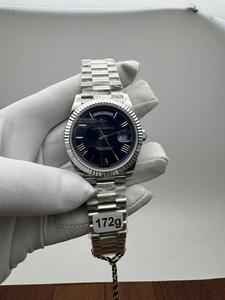 Cadran bleu pour montre automatique 40 mm, édition limitée, acier inoxydable, lunette cannelée de haute qualité, verre saphir, mouvement ETA - Product Image 2