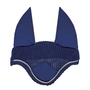 Horse Handmade Knitting Ear <b>Bonnet</b> Crochet Fly Veil with Covers Breathable Outdoor Sport Horse Fly Veil with Custom logo - Product Image 3