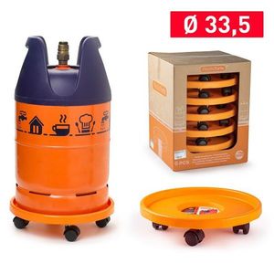 Telaio per bombola di gas con ruote da 33,5 cm per supporto serbatoio propano - Product Image 1