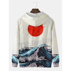 Sudaderas con capucha sublimadas de poliéster, sudaderas con capucha sublimadas de manga larga para hombre - Product Image 2