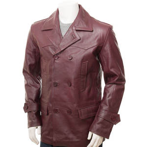 Veste en cuir pour homme style High Street, design personnalisé avec matériau respirant, fabriquée en usine, vente en gros, veste d'hiver - Product Image 1