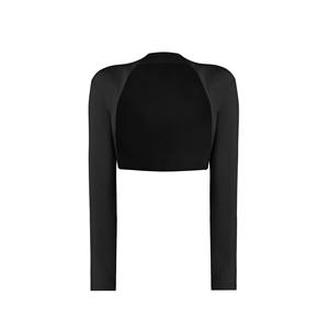 Women's Sportswear Modal Shrug Fitness Boleros Cardigans Elastic Plain Color Yoga <b>Shawl</b> Slim Active Gym Outwear Coat - Product Image 2
