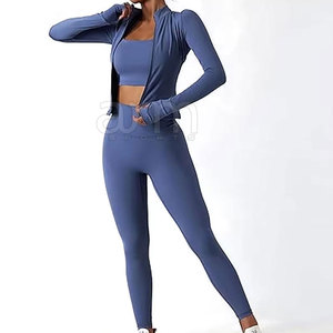 Vêtements de sport pour femmes, ensembles de yoga 3 pièces, nouveau style, ensembles de yoga décontractés pour femmes, ensembles de yoga surdimensionnés - Product Image 3