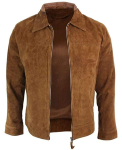 Sheepskin <b>Shearling</b> Leather <b>Jacket</b> Casual Flight Coat with Zippered Closure Genuine Leather Fur <b>Bomber</b> <b>Jacket</b> - Product Image 5
