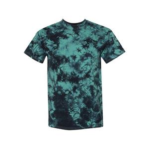 Camiseta de Manga Corta para Hombre, Cuello Redondo, Corte Regular, Diseño Estampado Verde y Negro, Tejido Informal - Product Image 1