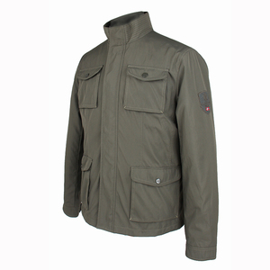 Windbreaker Jacket Canvas Stand Front Waterproof Windproof Eco-Friendly <b>Quilted</b> Lightweight Packable Outdoor Travel Men's <b>Winter</b> - Product Image 3