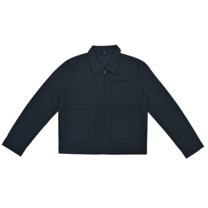 Custom <b>Logo</b> Canvas Mens Casual Work Jacket Turn Down Collar Multi Pocket Heavyweight Cotton Outerwear Bomber Harrington Jacket - Product Image 3